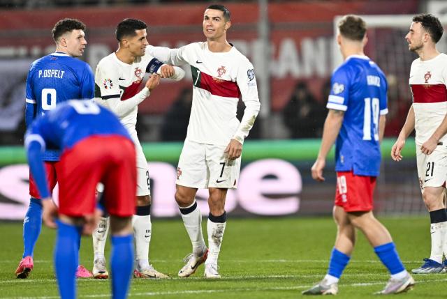 C罗204战128球 葡萄牙2比0赢列支顿士登豪取9连胜